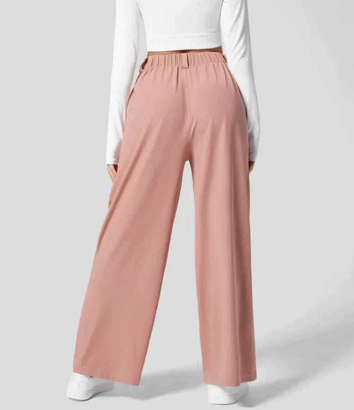 Comfy Ladies Trousers with Wide Legs - Amara-Classic Black-XS-The Livary