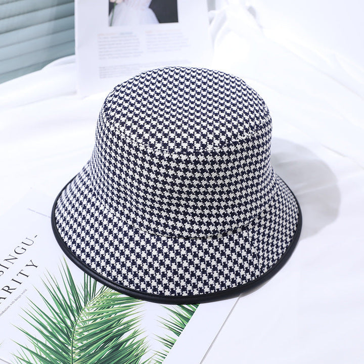 Light women's bucket hat made of fabric for summer – Lindsay-Black-One size fits all-The Livary