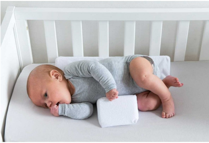 Anti-Roll Adjustable Baby Pillow – Cudlo-White-The Livary