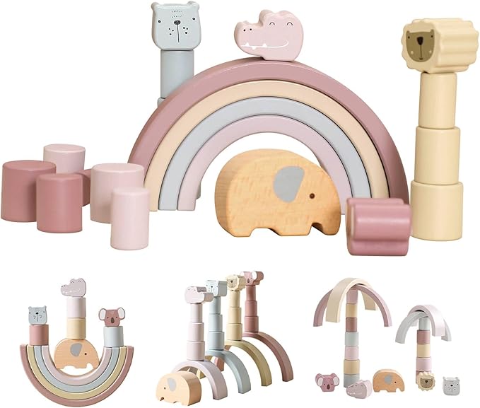 Montessori Wooden Playset – Buildoro-The Livary