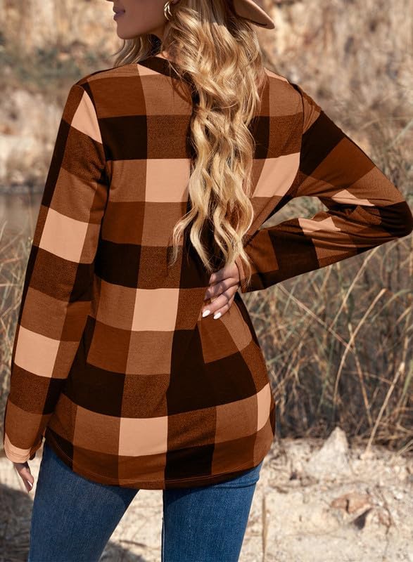Stylish Casual Checked Ladies' Blouse - Lara-Black-S-The Livary