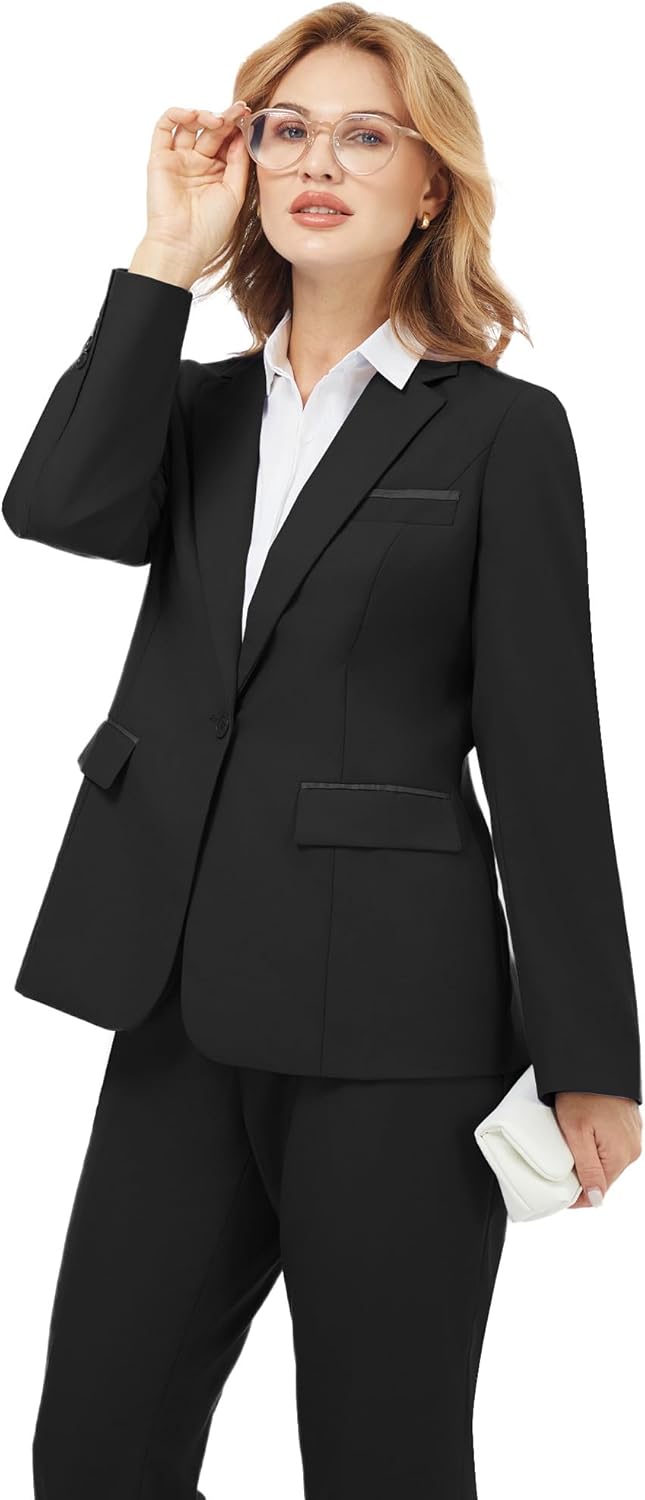Blazer and Trousers Set - Verona-Black-XS-The Livary