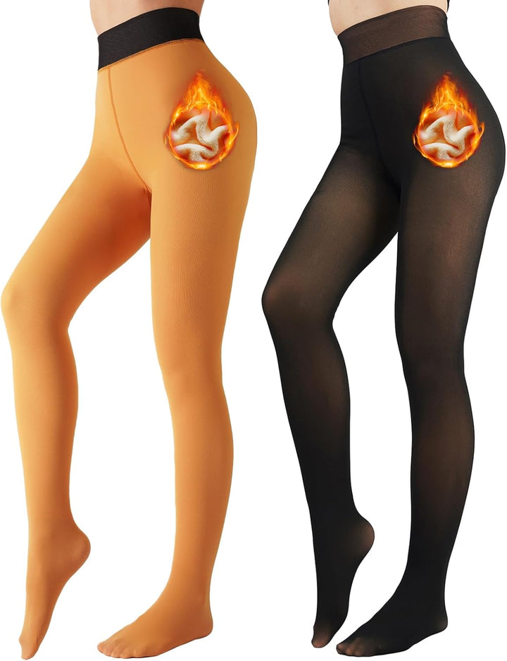 Fleece-lined Tights - Nova-Black-XS-The Livary