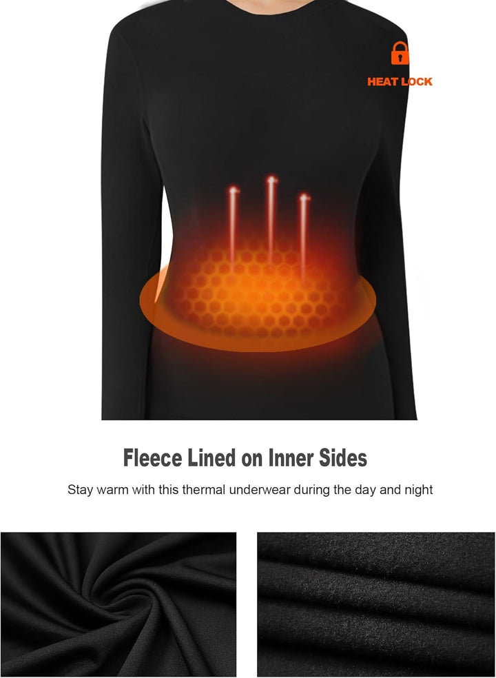 Thermal Shirts for Women - Luna (4-pack)-2 Black 1 Grey 1 White-XS-The Livary