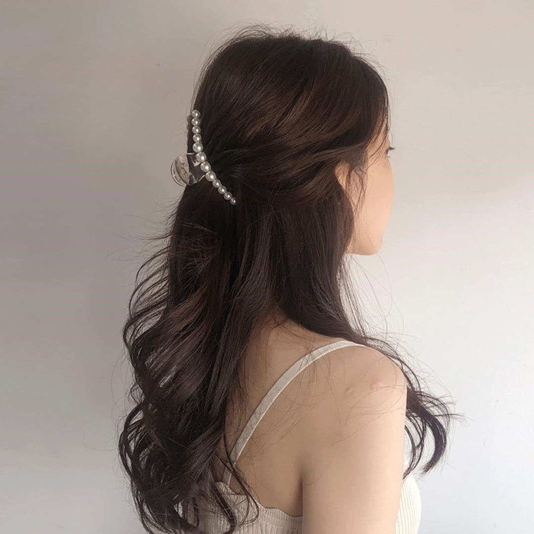 Stylish Pearl Hair Clips - 4-Pack-Set 1-The Livary