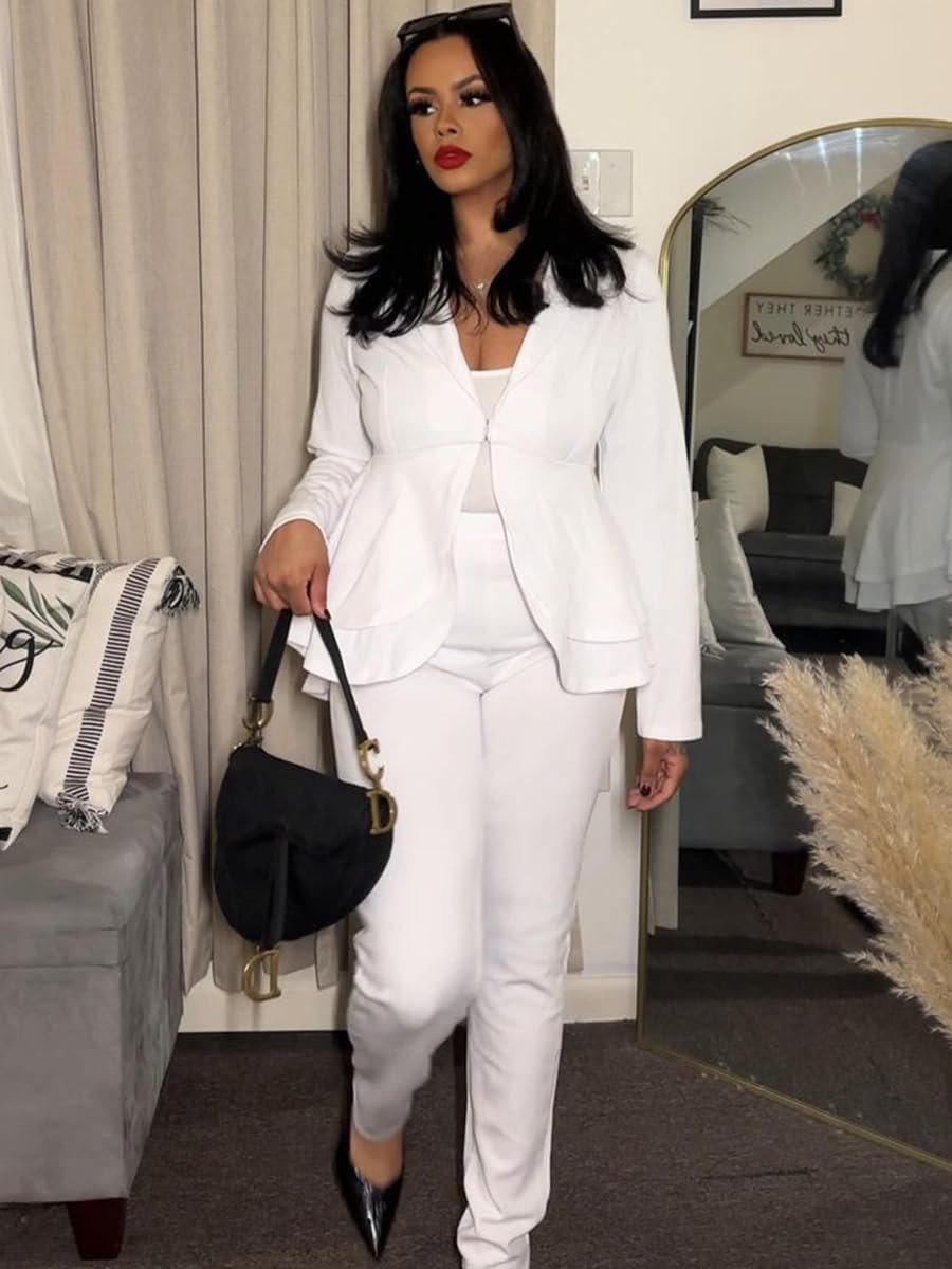 Blazer and Trousers Set - Faylinn-Blue-S-The Livary
