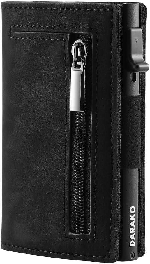 RFID-Protected Slim Wallet – CoreSlide-Black-The Livary