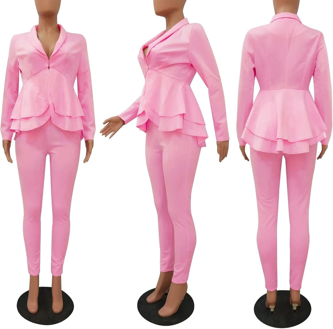 Blazer and Trousers Set - Faylinn-Blue-S-The Livary