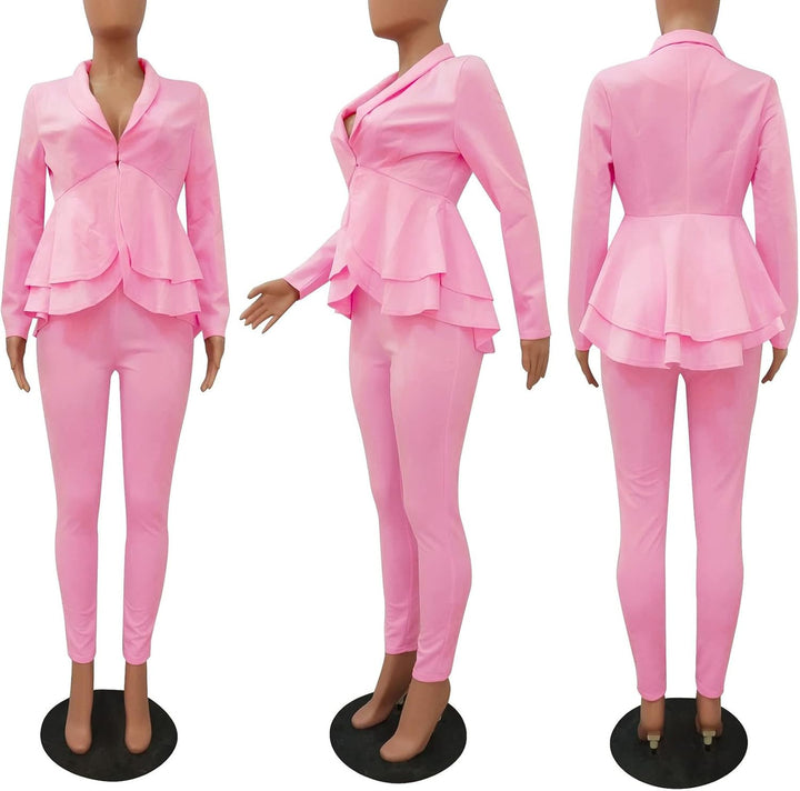 Blazer and Trousers Set - Faylinn-Blue-S-The Livary