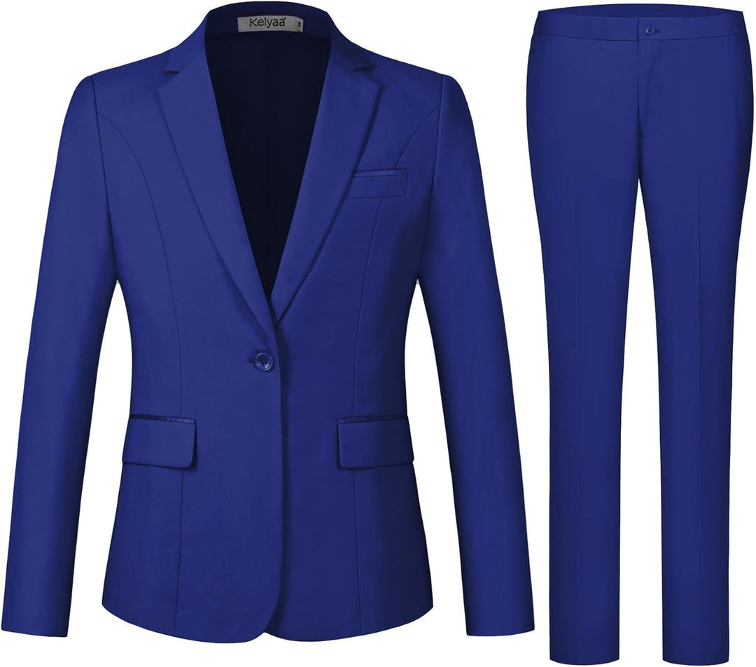 Blazer and Trousers Set - Verona-Blue-XS-The Livary