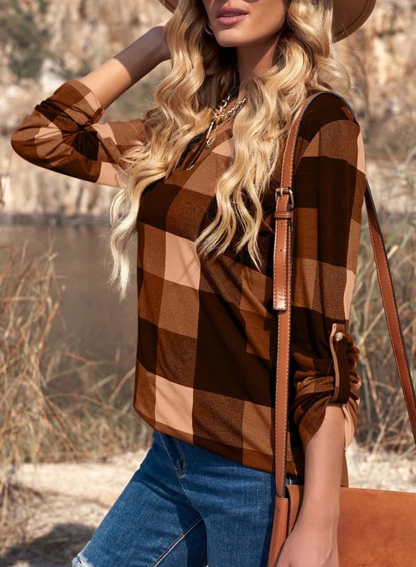 Stylish Casual Checked Ladies' Blouse - Lara-Black-S-The Livary