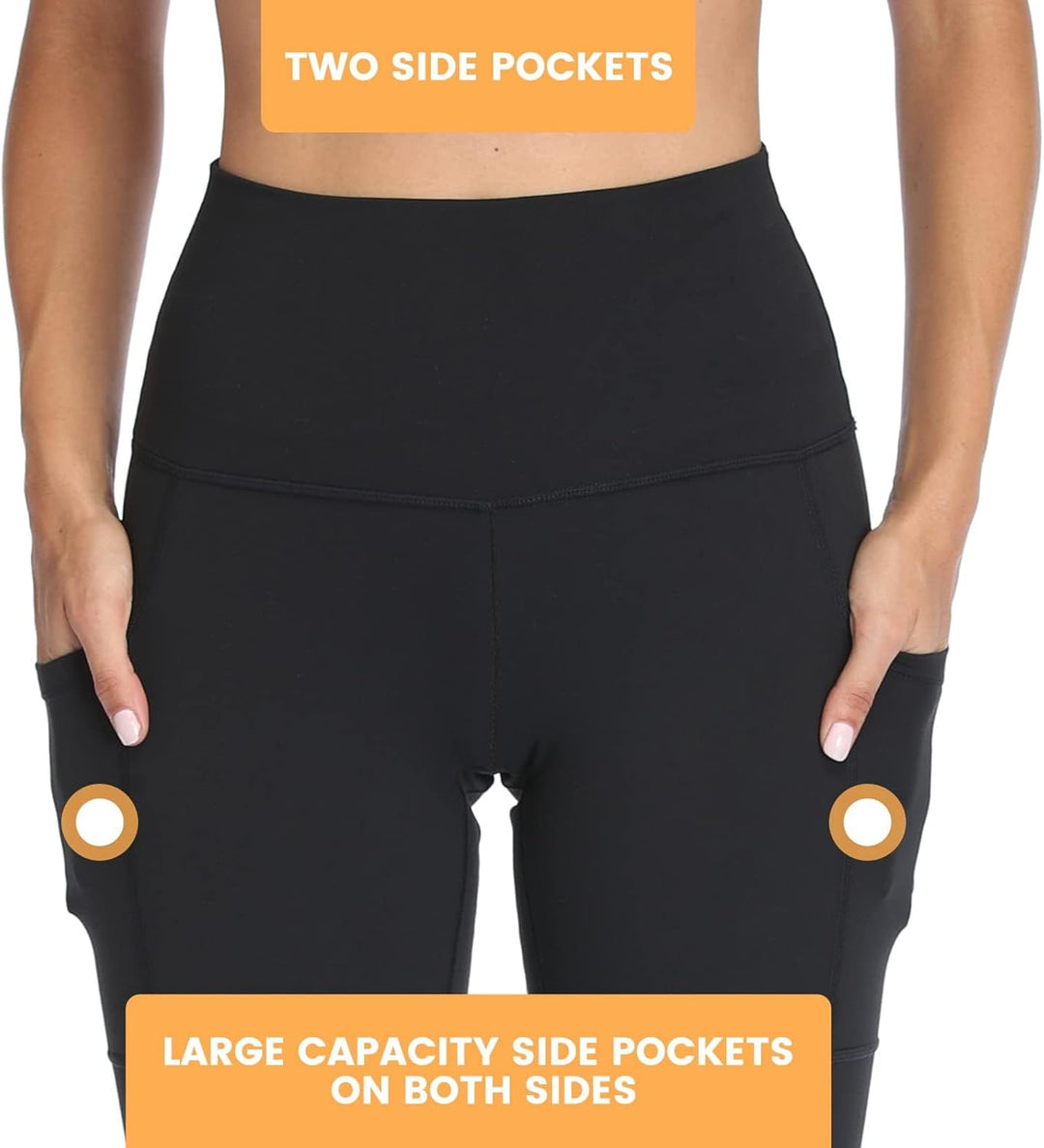 LuxeFit High-Waisted Leggings - Selene-Black-S-The Livary