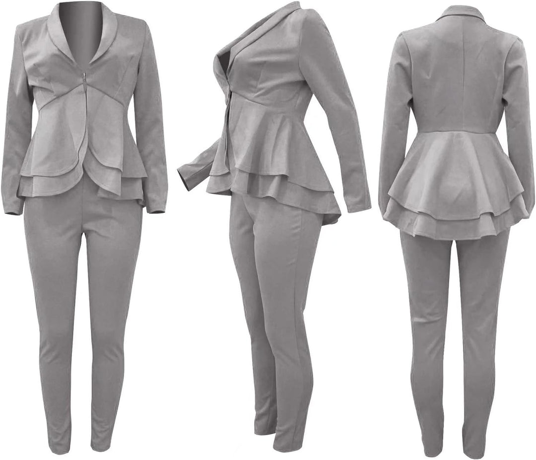 Blazer and Trousers Set - Faylinn-Blue-S-The Livary