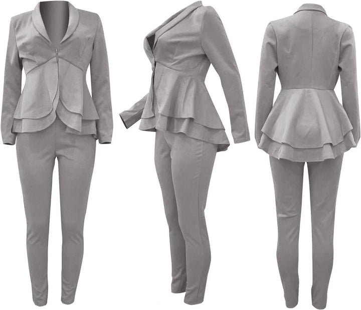 Blazer and Trousers Set - Faylinn-Blue-S-The Livary