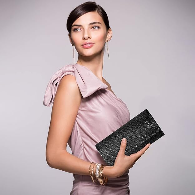 Sparkle Clutch – Ramona-Silver-The Livary