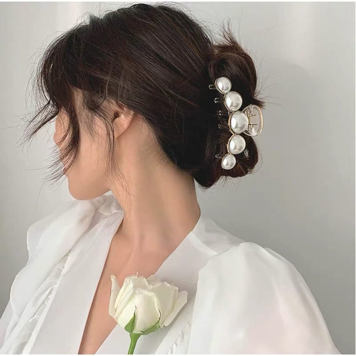 Stylish Pearl Hair Clips - 4-Pack-Set 1-The Livary