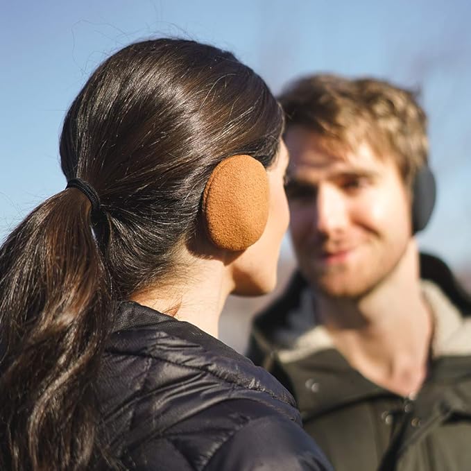 Bandless Fleece Ear Warmers for Men & Women - FleeceBuds-Grey-The Livary