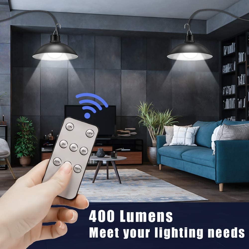 Wireless Solar LED Lamp Set with Remote Control – TwinRay-The Livary