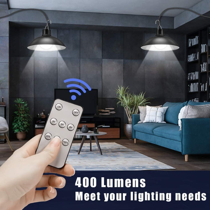 Wireless Solar LED Lamp Set with Remote Control – TwinRay-The Livary