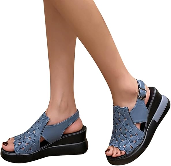 Ladies' Comfort Sandals City Look – Sissy-Black-3-The Livary