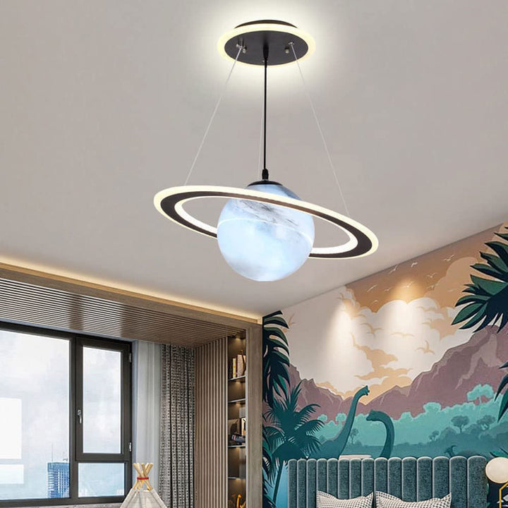 AA OUT OF STOCK Kids' Room LED Pendant Light - CosmoGlow-Blue Earth-A (Not an astronaut)-3 Colour Temperatures-The Livary
