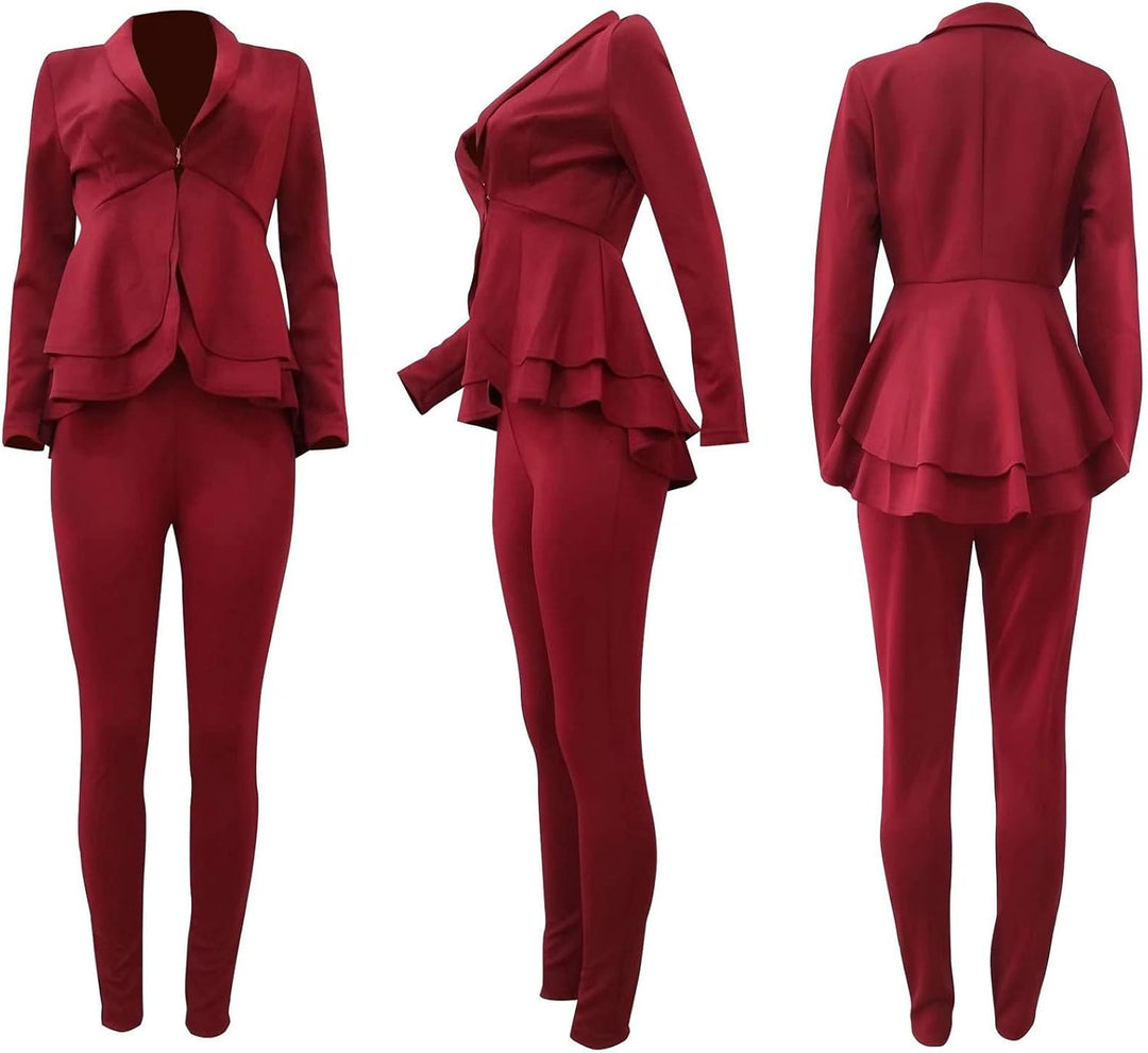 Blazer and Trousers Set - Faylinn-Blue-S-The Livary
