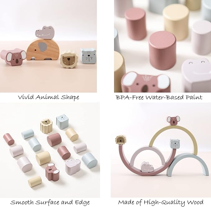 Montessori Wooden Playset – Buildoro-The Livary