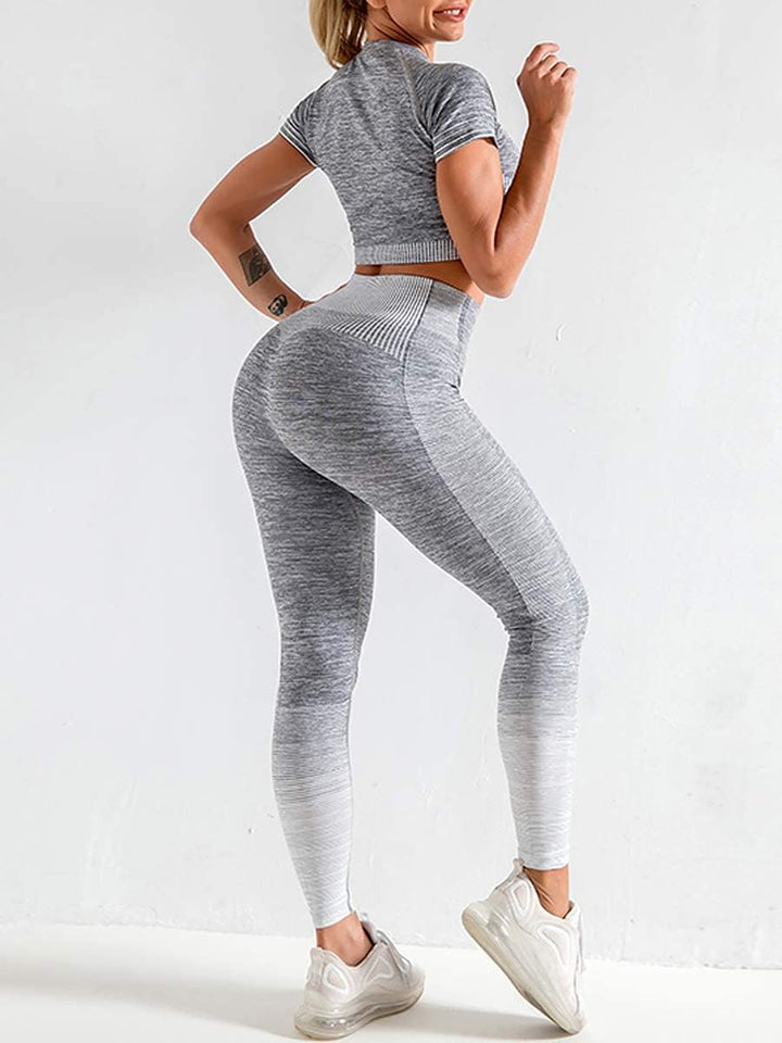 Comfortable Yoga Set - SparkFit-Long Sleeve Black-S-The Livary