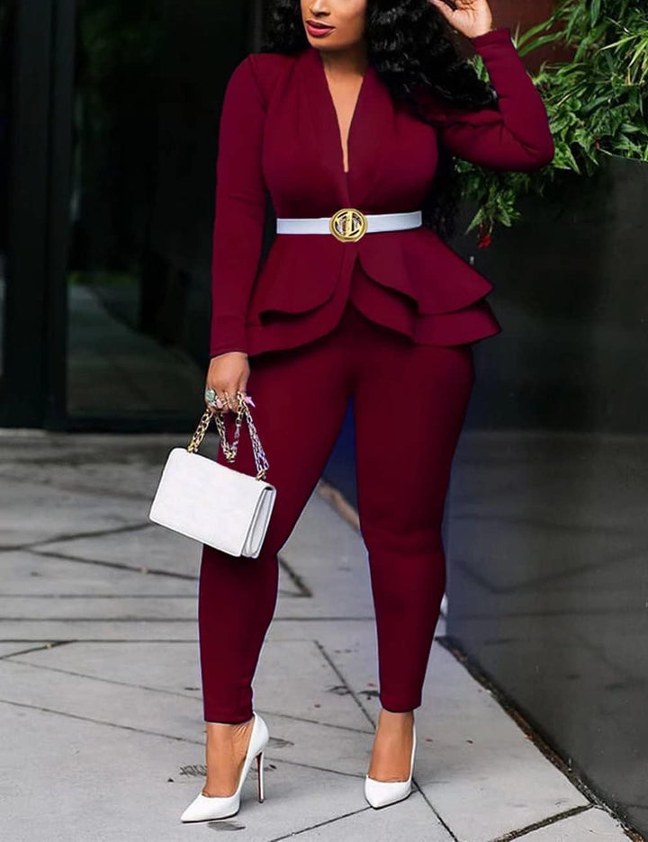 Blazer and Trousers Set - Faylinn-Blue-S-The Livary