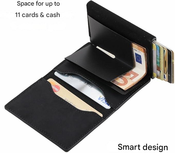 RFID-Protected Slim Wallet – CoreSlide-Black-The Livary