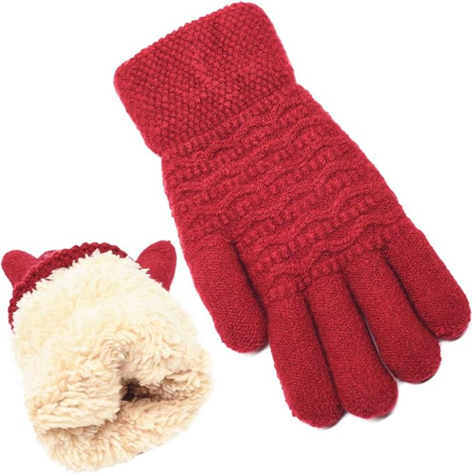 Warm Touchscreen Gloves – PolarTouch-Red-The Livary