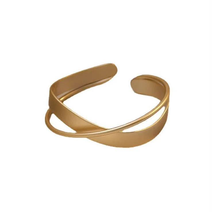 Mat Gold Infinity Bracelet - Elisa-The Livary