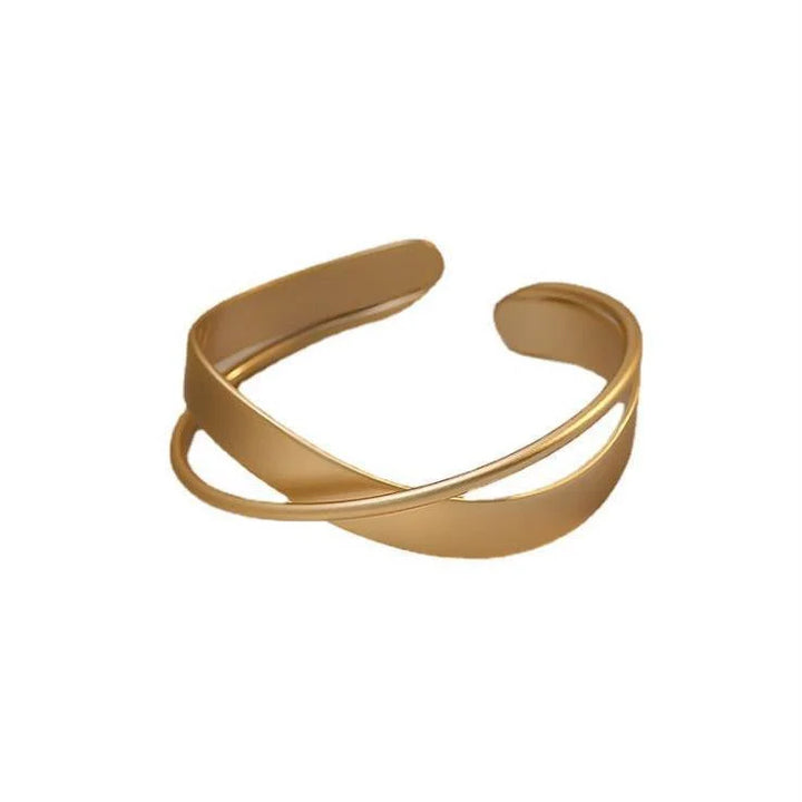 Mat Gold Infinity Bracelet - Elisa-The Livary