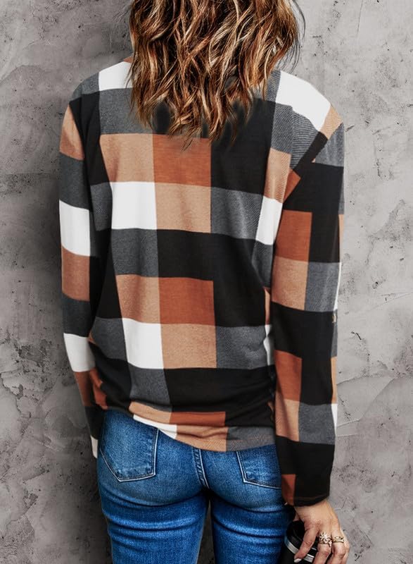 Stylish Casual Checked Ladies' Blouse - Lara-Black-S-The Livary