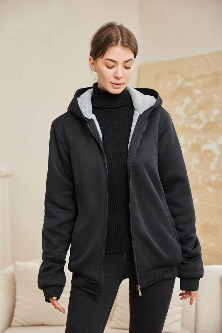 Comfortable Ladies Winter Fleece Vest - Gemma-Black-S-The Livary