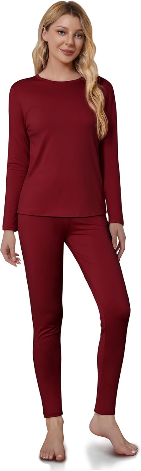 Thermal Underwear for Women - Sophie-Red-XS-The Livary