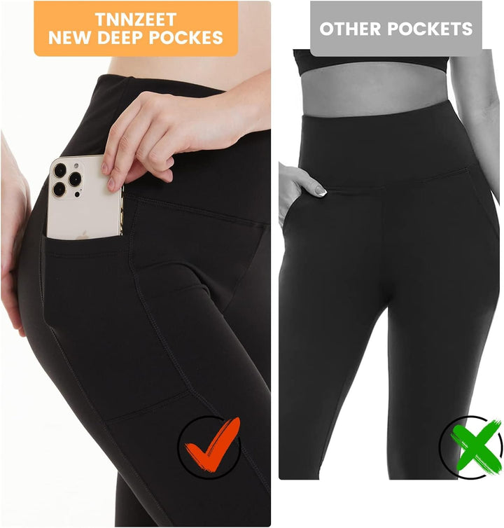 LuxeFit High-Waisted Leggings - Selene-Black-S-The Livary