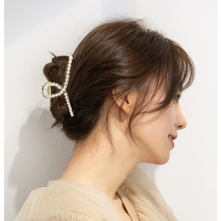 Stylish Pearl Hair Clips - 4-Pack-Set 1-The Livary