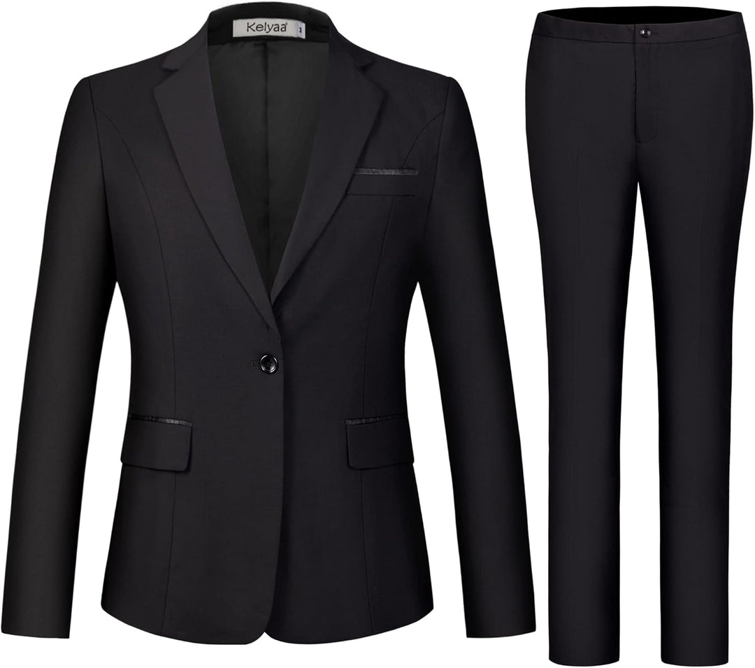 Blazer and Trousers Set - Verona-Black-XS-The Livary