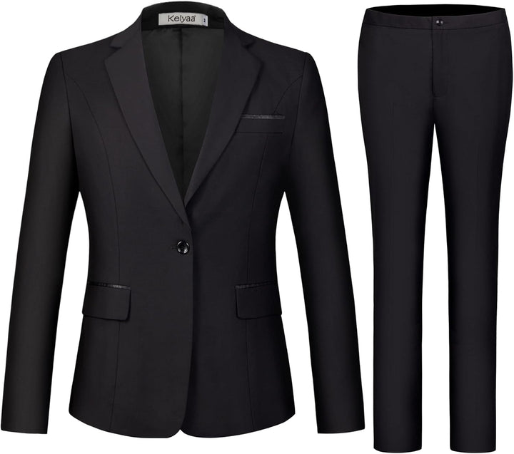 Blazer and Trousers Set - Verona-Black-XS-The Livary