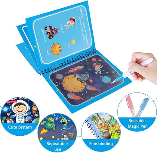 Set of 4 Reusable Watercolour Books – AquaColor Books-The Livary