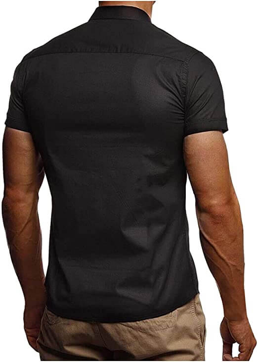 Comfortable & Stylish Breathable Men's Polo Shirt with Button Placket – Narek-Black-M-The Livary