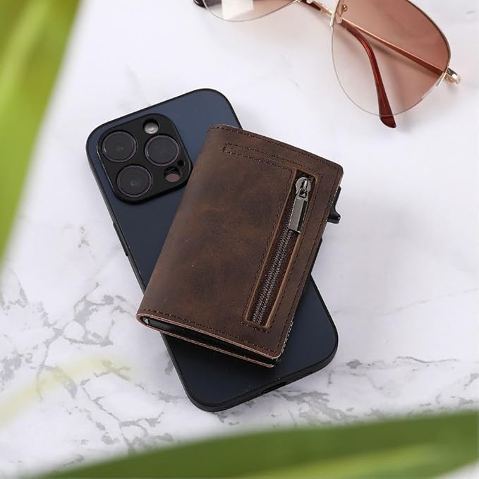 RFID-Protected Slim Wallet – CoreSlide-Black-The Livary
