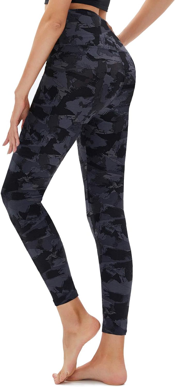LuxeFit High-Waisted Leggings - Selene-Black Camouflage-S-The Livary