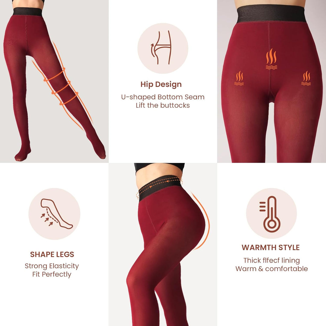 Fleece-lined Tights - Nova-Black-XS-The Livary