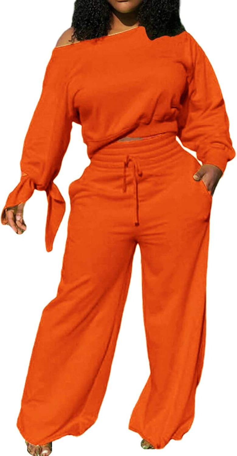 Stylish Women's Sweatsuit - Lola-Orange-S-The Livary