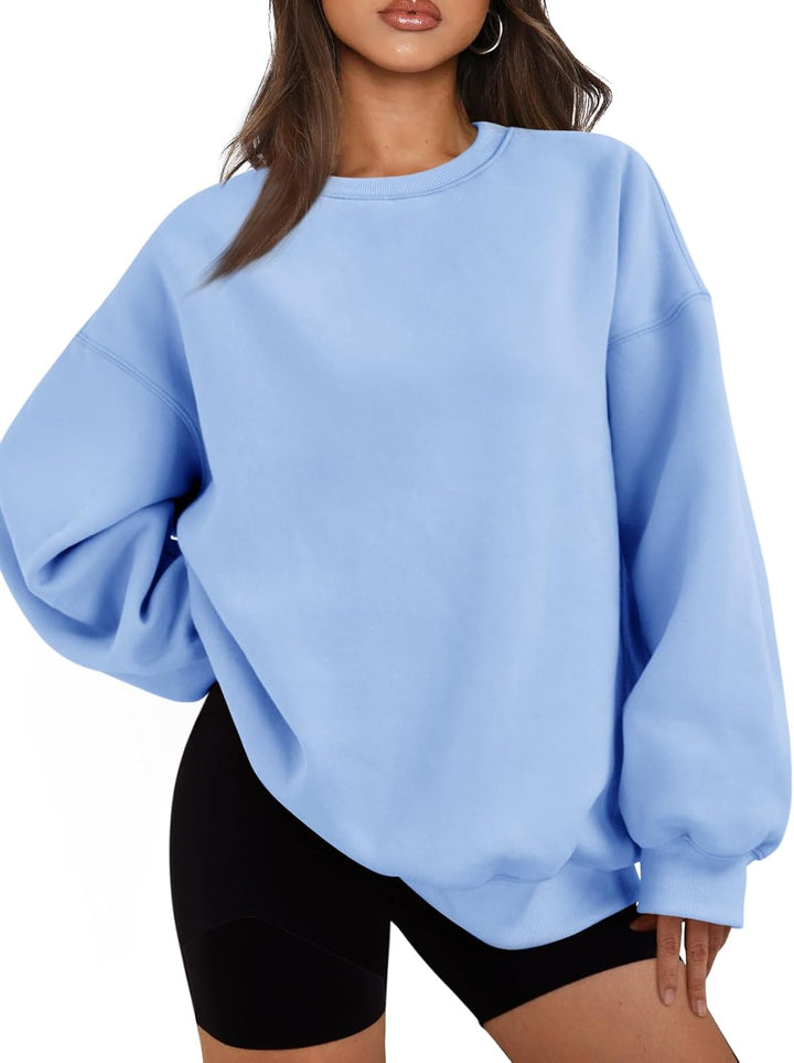 Comfortable Oversized Women's Sweater - Ella-Light blue-S-The Livary
