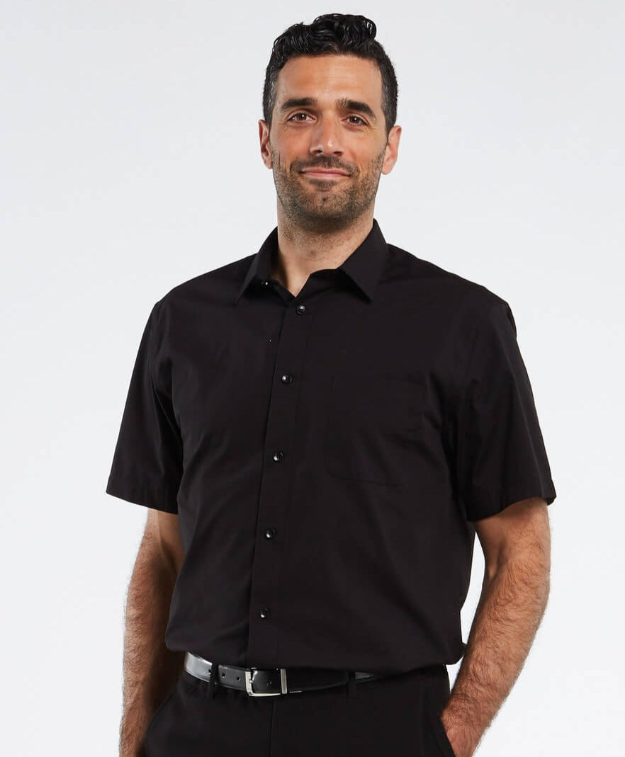 Comfortable & Stylish Breathable Men's Polo Shirt with Button Placket – Narek-Black-M-The Livary
