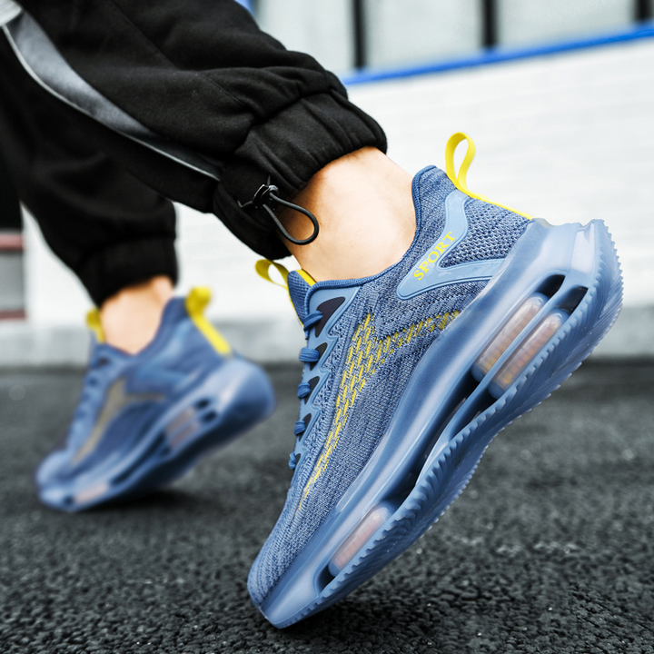 Men's sneakers with air cushion technology – Lorenzo-Blue-5-The Livary