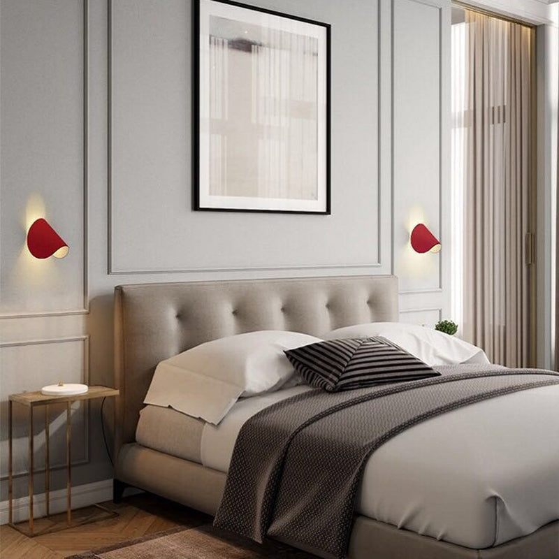 Modern Coloured Wall Lamp - ColorVibe-Red-The Livary
